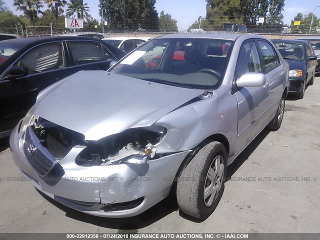 JTDBR32E060072110 - 2006 TOYOTA COROLLA CE/LE SILVER photo 2