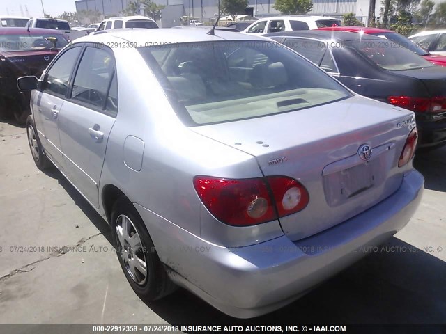 JTDBR32E060072110 - 2006 TOYOTA COROLLA CE/LE SILVER photo 3