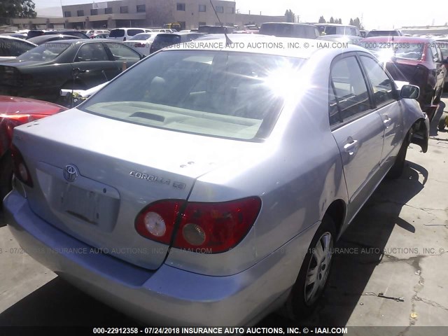 JTDBR32E060072110 - 2006 TOYOTA COROLLA CE/LE SILVER photo 4