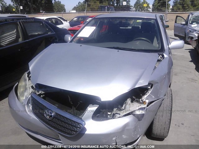 JTDBR32E060072110 - 2006 TOYOTA COROLLA CE/LE SILVER photo 6