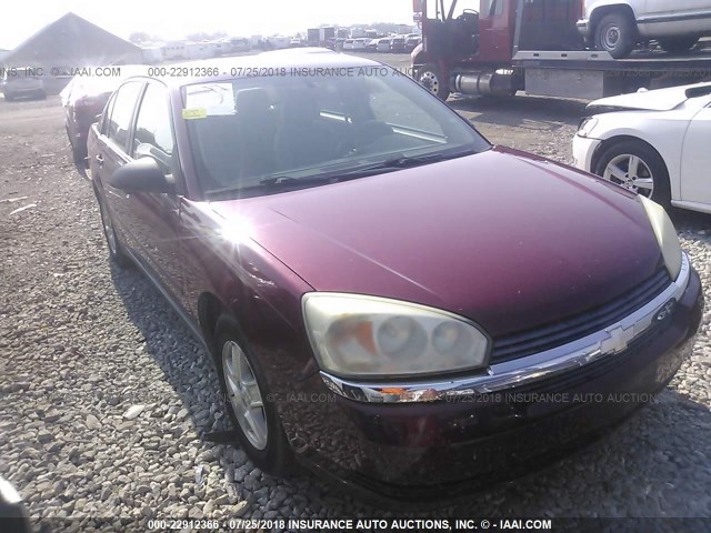 1G1ZT54835F159233 - 2005 CHEVROLET MALIBU LS Tünd qırmızı foto 1