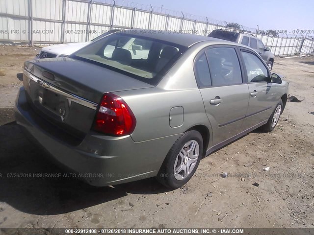 1G1ZS52F35F308423 - 2005 CHEVROLET MALIBU მწვანე ფოტო 4