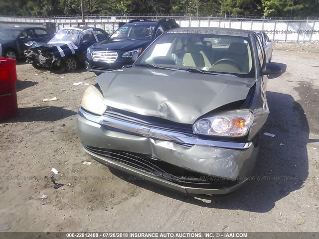 1G1ZS52F35F308423 - 2005 CHEVROLET MALIBU მწვანე ფოტო 6