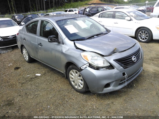 3N1CN7AP2CL811117 - 2012 NISSAN VERSA S/SV/SL GRAY photo 1