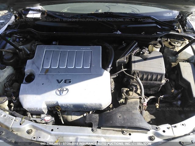 4T1BK46K87U035886 - 2007 TOYOTA CAMRY NEW GENERAT LE/XLE/SE SILVER photo 10