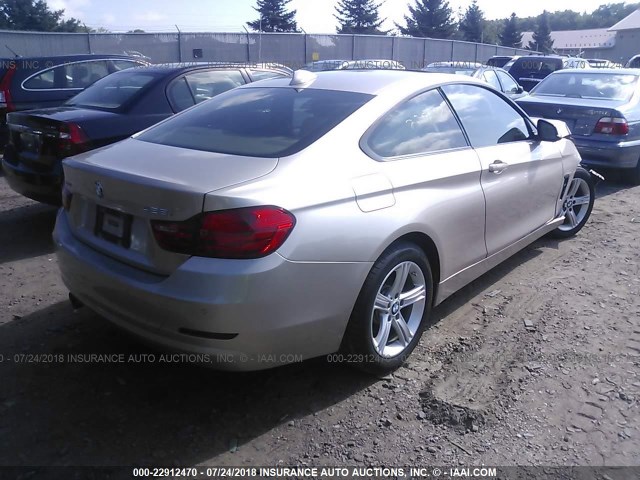 WBA3N5C51FK484726 - 2015 BMW 428 XI BEIGE photo 4