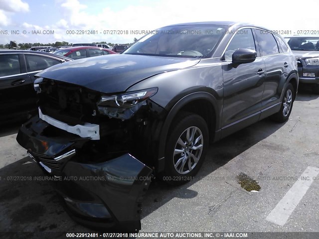 JM3TCACY1H0135759 - 2017 MAZDA CX-9 TOURING GRAY photo 2