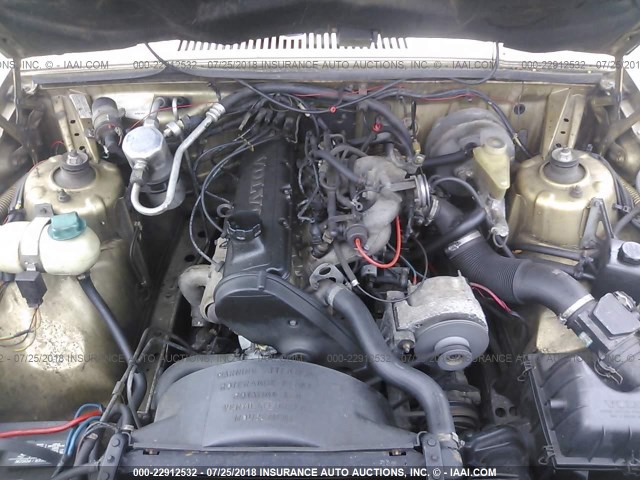 YV1FX8859H1091709 - 1987 VOLVO 740 GLE GOLD photo 10