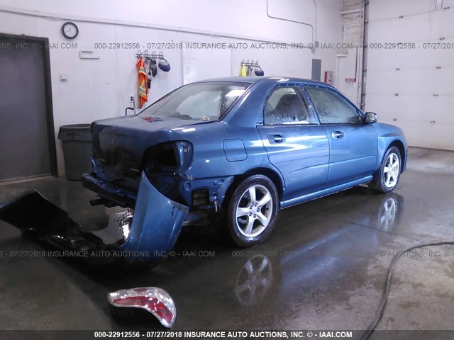 JF1GD61677H518259 - 2007 SUBARU IMPREZA 2.5I BLUE photo 4