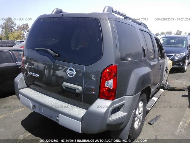 5N1AN0NW2EN815261 - 2014 NISSAN XTERRA X/S/PRO-4X GRAY photo 4