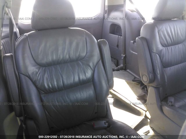 5FNRL38736B028421 - 2006 HONDA ODYSSEY BLUE photo 8