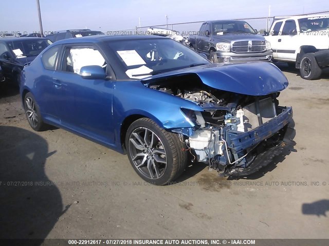 JTKJF5C70E3077992 - 2014 TOYOTA SCION TC 蓝色 照片 1