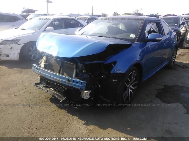 JTKJF5C70E3077992 - 2014 TOYOTA SCION TC 蓝色 照片 2