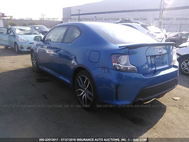 JTKJF5C70E3077992 - 2014 TOYOTA SCION TC 蓝色 照片 3