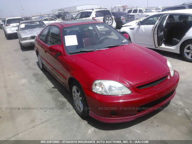 1HGEM1156XL064368 - 1999 HONDA CIVIC SI/SIR RED photo 1