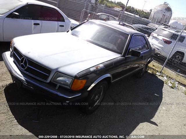 WDBCA45D6KA432326 - 1989 MERCEDES-BENZ 560 SEC BLACK photo 2