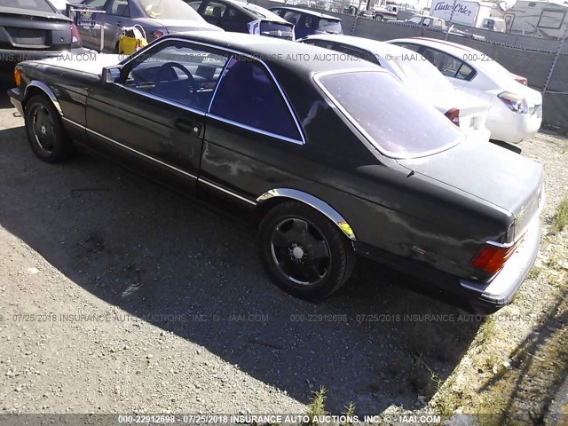 WDBCA45D6KA432326 - 1989 MERCEDES-BENZ 560 SEC BLACK photo 3