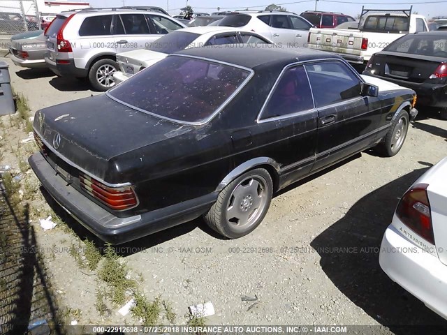 WDBCA45D6KA432326 - 1989 MERCEDES-BENZ 560 SEC BLACK photo 4