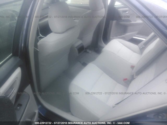 4T4BF1FK1FR462060 - 2015 TOYOTA CAMRY LE/XLE/SE/XSE 蓝色 照片 8