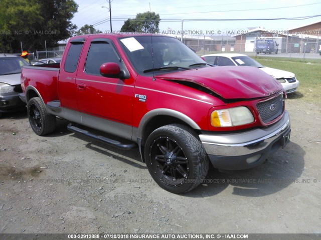 2FTRX08L41CA79524 - 2001 FORD F150 RED photo 1