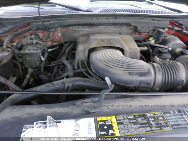 2FTRX08L41CA79524 - 2001 FORD F150 RED photo 10