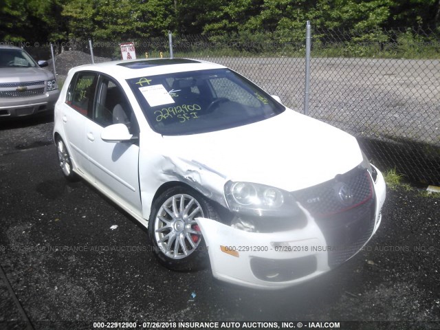 WVWGV71K97W033949 - 2007 VOLKSWAGEN NEW GTI WHITE photo 1