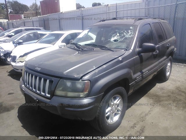 1J4GX48S84C277064 - 2004 JEEP GRAND CHEROKEE LAREDO/COLUMBIA/FREEDOM GRAY photo 2