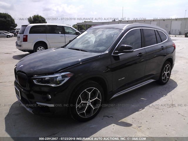 WBXHT3Z39H4A55078 - 2017 BMW X1 XDRIVE28I BLACK photo 2