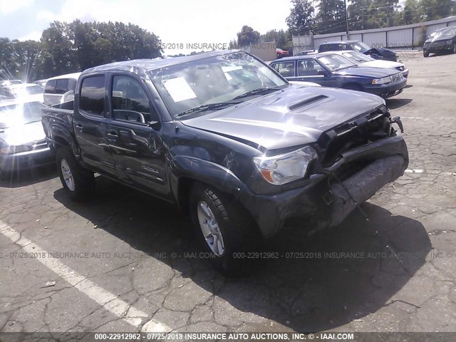 5TFJU4GN9EX058902 - 2014 TOYOTA TACOMA DOUBLE CAB PRERUNNER GRAY photo 1