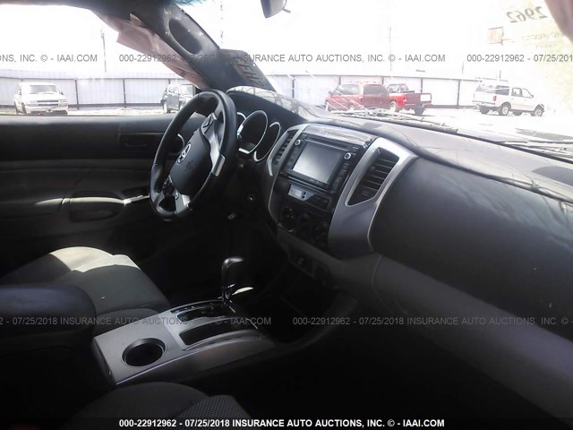 5TFJU4GN9EX058902 - 2014 TOYOTA TACOMA DOUBLE CAB PRERUNNER GRAY photo 5