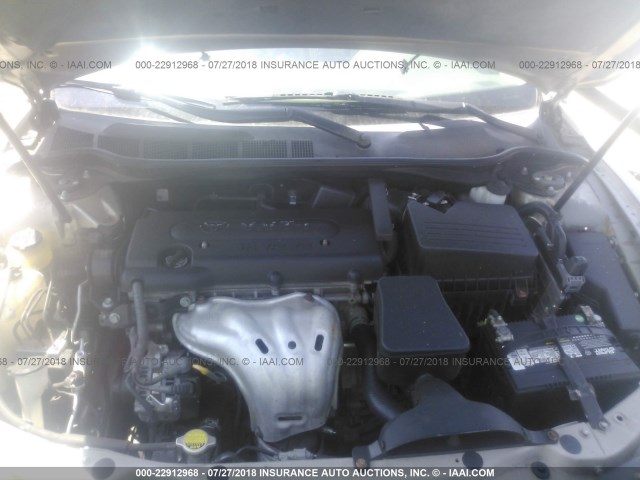 4T1BE46K28U244114 - 2008 TOYOTA CAMRY CE/LE/XLE/SE TAN photo 10