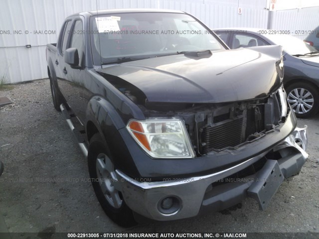 1N6AD09U77C447753 - 2007 NISSAN FRONTIER CREW CAB LE/SE/OFF ROAD BLACK photo 1