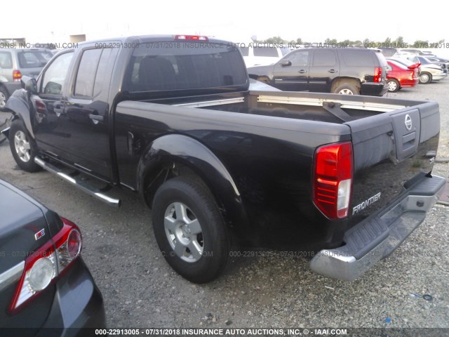 1N6AD09U77C447753 - 2007 NISSAN FRONTIER CREW CAB LE/SE/OFF ROAD BLACK photo 3