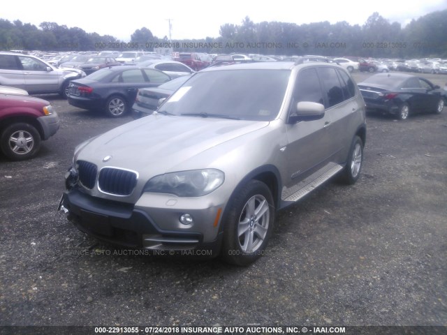 5UXFE43559L260317 - 2009 BMW X5 XDRIVE30I GRAY photo 2