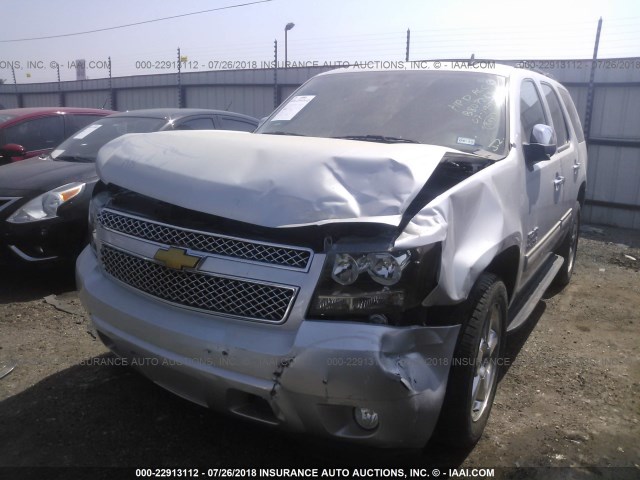 1GNSCAE00ER150294 - 2014 CHEVROLET TAHOE C1500  LS SILVER photo 2