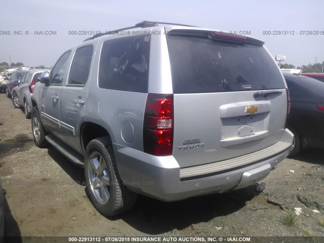 1GNSCAE00ER150294 - 2014 CHEVROLET TAHOE C1500  LS SILVER photo 3