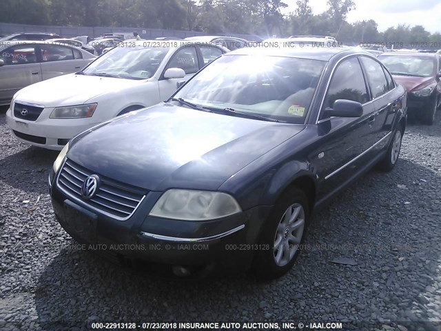 WVWPD63B24E128512 - 2004 VOLKSWAGEN PASSAT GLS GRAY photo 2