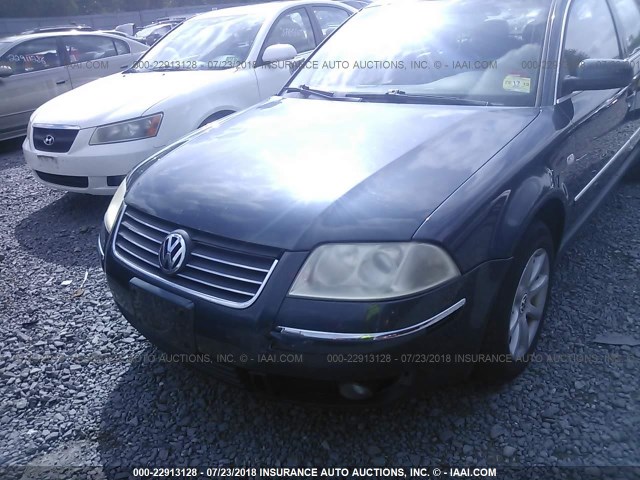 WVWPD63B24E128512 - 2004 VOLKSWAGEN PASSAT GLS GRAY photo 6