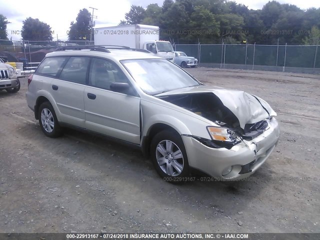 4S4BP61C257336291 - 2005 SUBARU LEGACY OUTBACK 2.5I Pewter photo 1