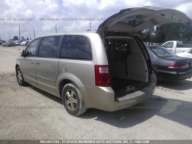 1D8HN54P88B101183 - 2008 DODGE GRAND CARAVAN SXT GOLD photo 3