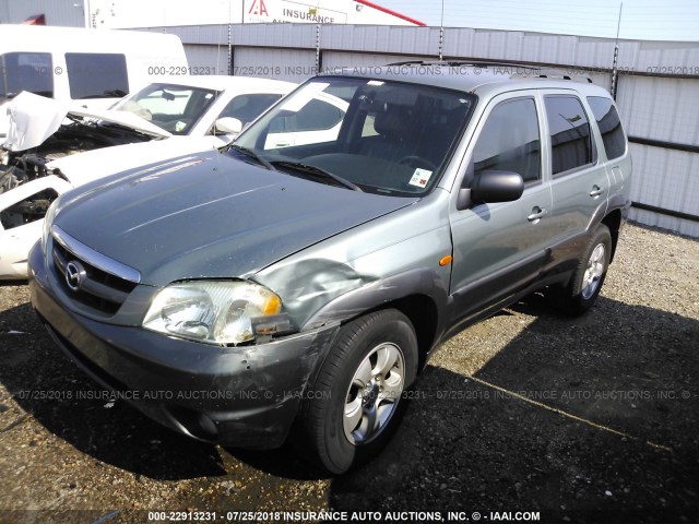 4F2CZ06153KM53848 - 2003 MAZDA TRIBUTE ES GREEN photo 2