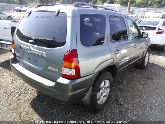 4F2CZ06153KM53848 - 2003 MAZDA TRIBUTE ES GREEN photo 4