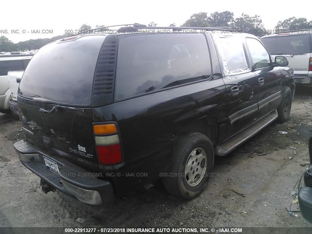 3GNEC16Z15G123695 - 2005 CHEVROLET SUBURBAN C1500 BLACK photo 4