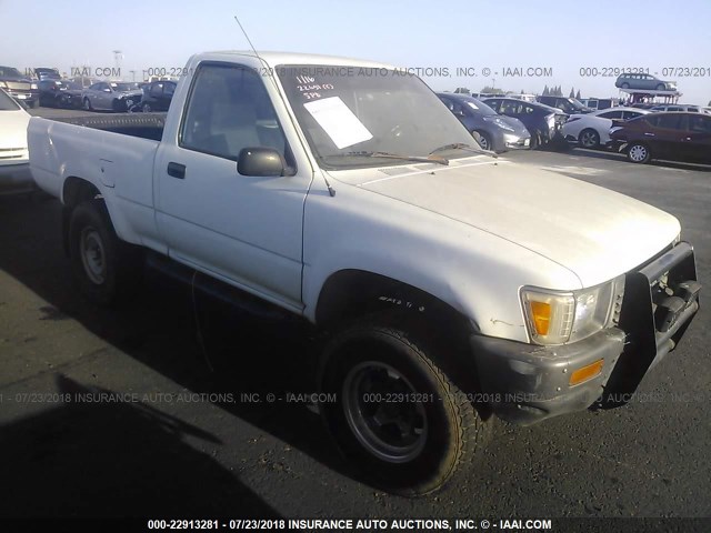 JT4RN01P3M0013724 - 1991 TOYOTA PICKUP 1/2 TON SHORT WHEELBASE DLX WHITE photo 1