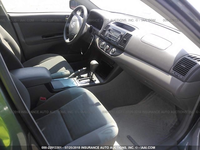 4T1BE32K65U394237 - 2005 TOYOTA CAMRY LE/XLE/SE Yaşıl foto 5