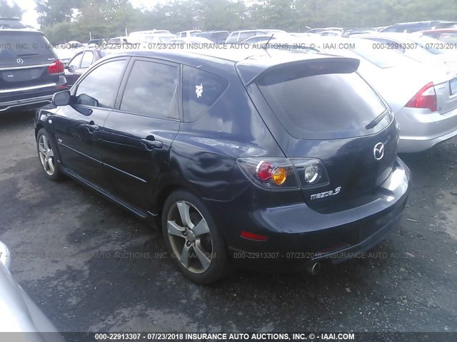 JM1BK343241161474 - 2004 MAZDA 3 HATCHBACK BLACK photo 3