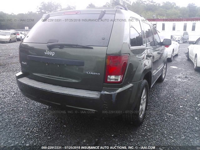 1J8GR48K17C652418 - 2007 JEEP GRAND CHEROKEE LAREDO/COLUMBIA/FREEDOM 绿色 照片 4