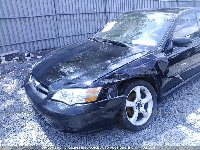 4S3BL616277202426 - 2007 SUBARU LEGACY 2.5I BLACK photo 6