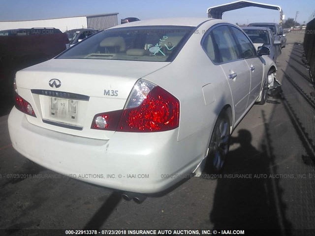 JNKAY01E97M307675 - 2007 INFINITI M35 SPORT WHITE photo 4