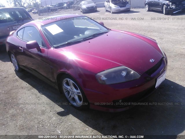 KMHHM65D46U192185 - 2006 HYUNDAI TIBURON GS MAROON photo 1